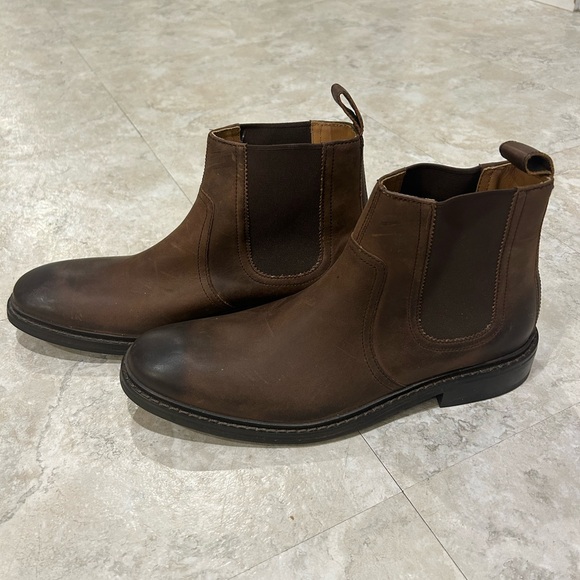 NWT Cole Haan Men’s Brown Leather Williams Welt II Boot size 9 1/2 slip on - Picture 1 of 7